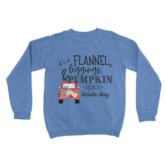 Flannel & Leggins Comfort Colors Crewneck