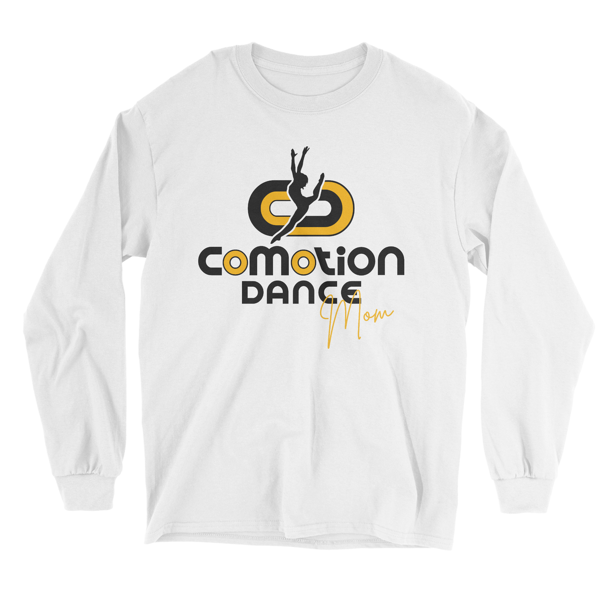 Comotion Dance Mom long sleeve tee in white