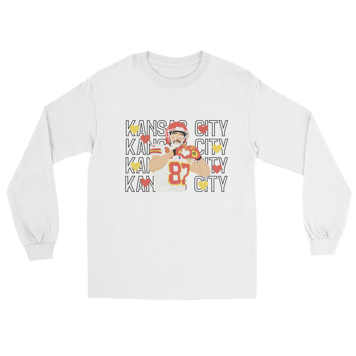 Kelce Heart Hands Long Sleeve Tee