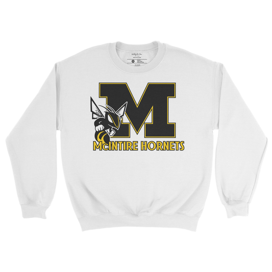 McIntire Hornets Crewneck Sweatshirt in white