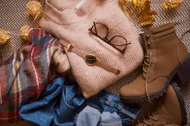 Several items of a fall outfit