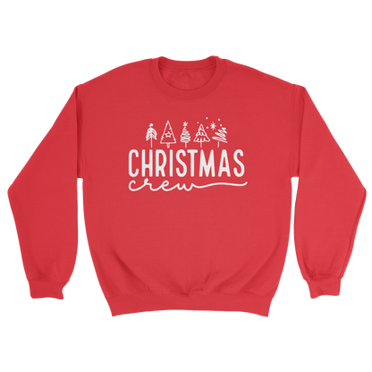 Christmas Crew Crewneck Sweatshirt in Red