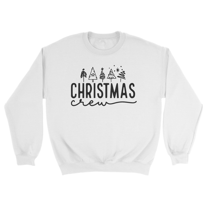 Christmas Crew Crewneck Sweatshirt in White