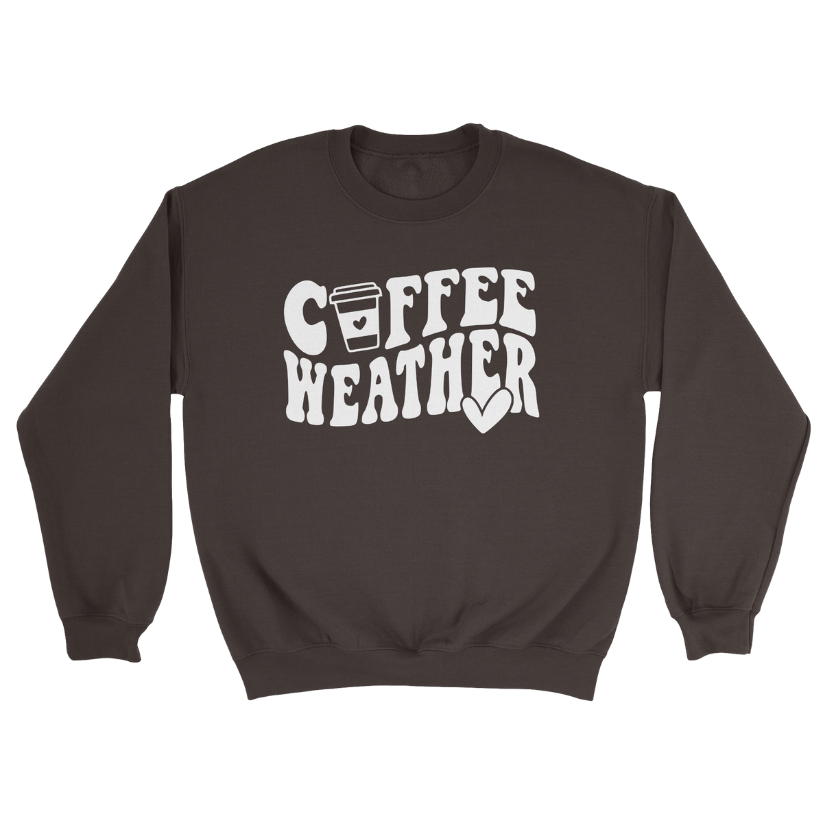 Coffee Weather Crewneck Sweatshirt in Dark Chocolate