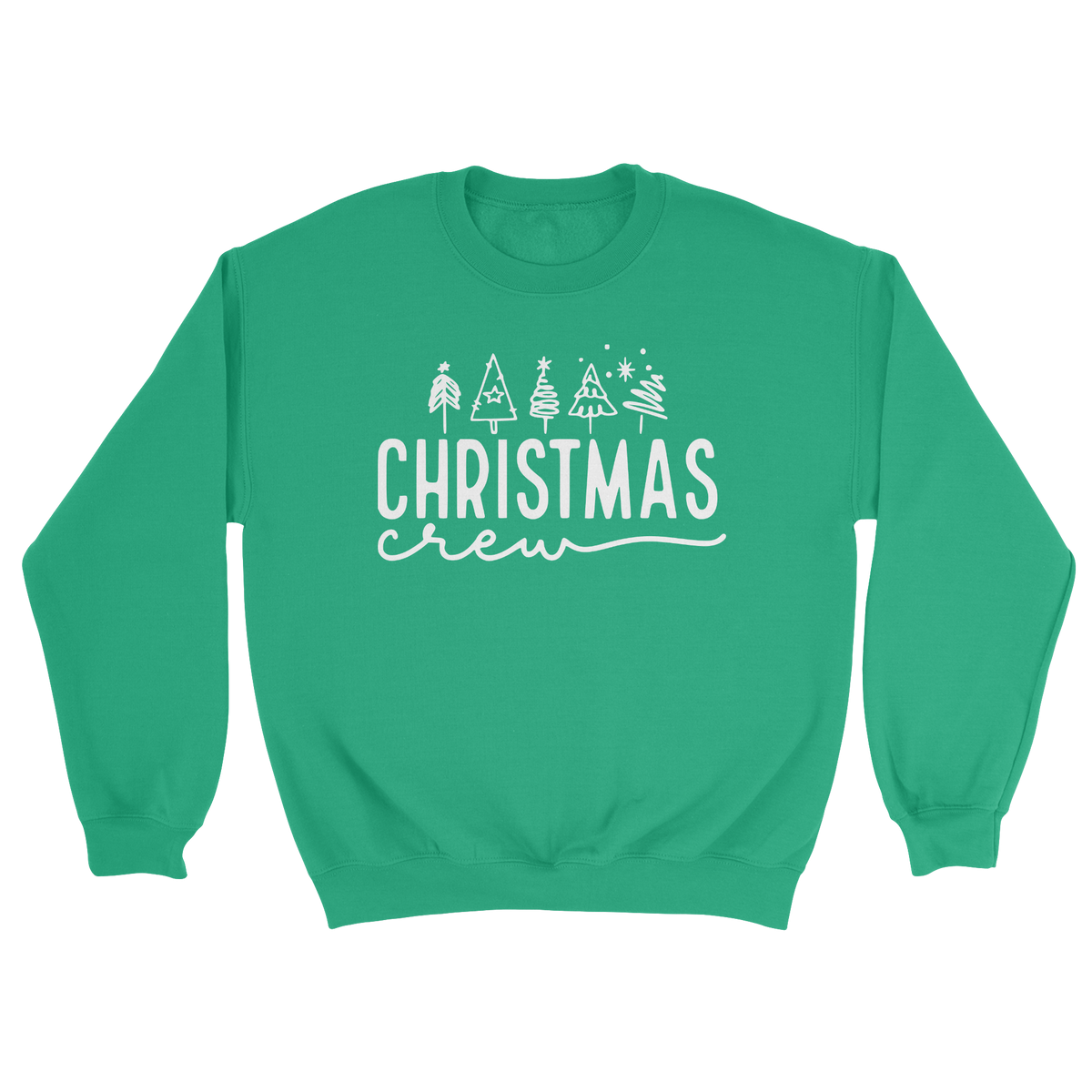 Christmas Crew Crewneck Sweatshirt in Irish Green