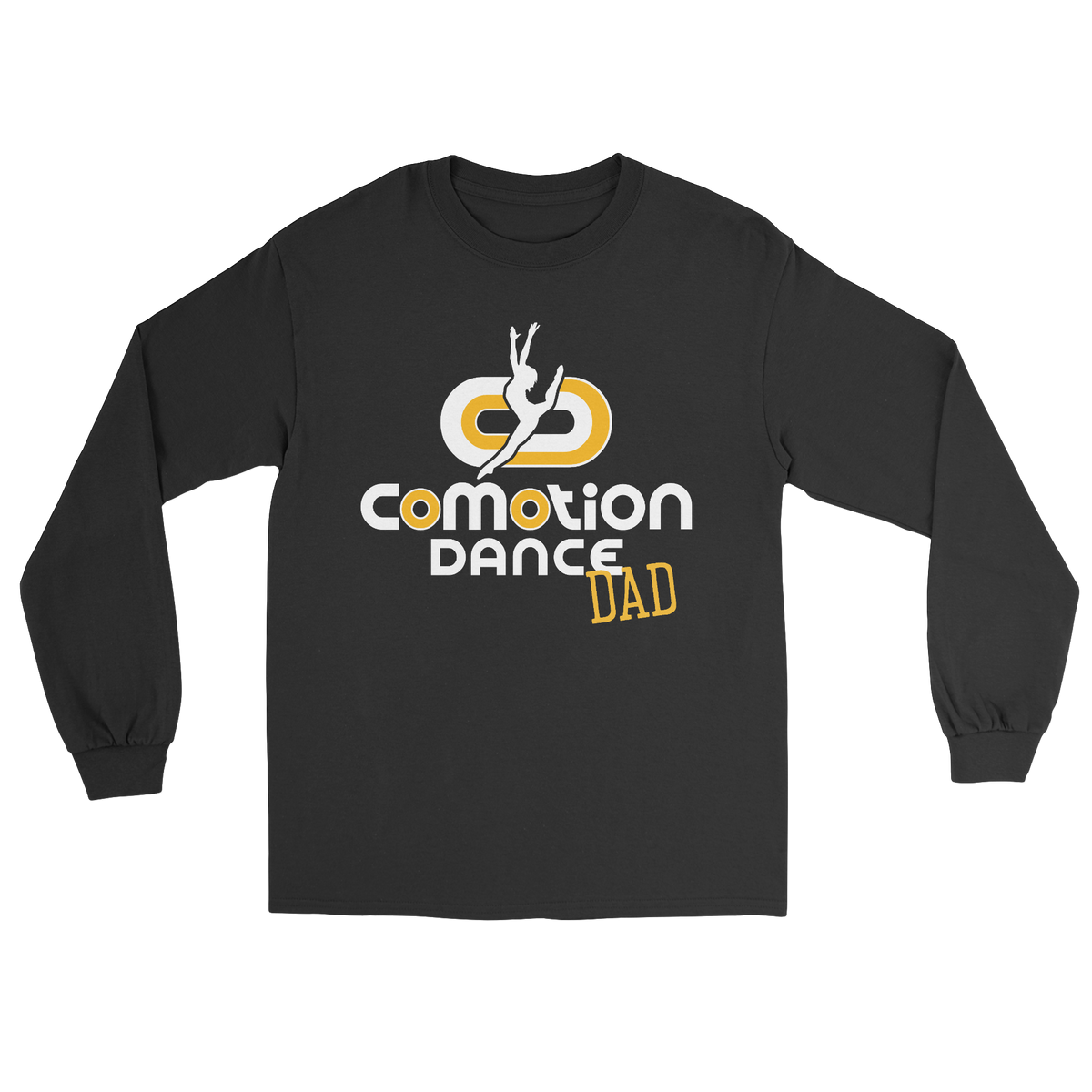 Comotion Dance Dad long sleeve tee in black 