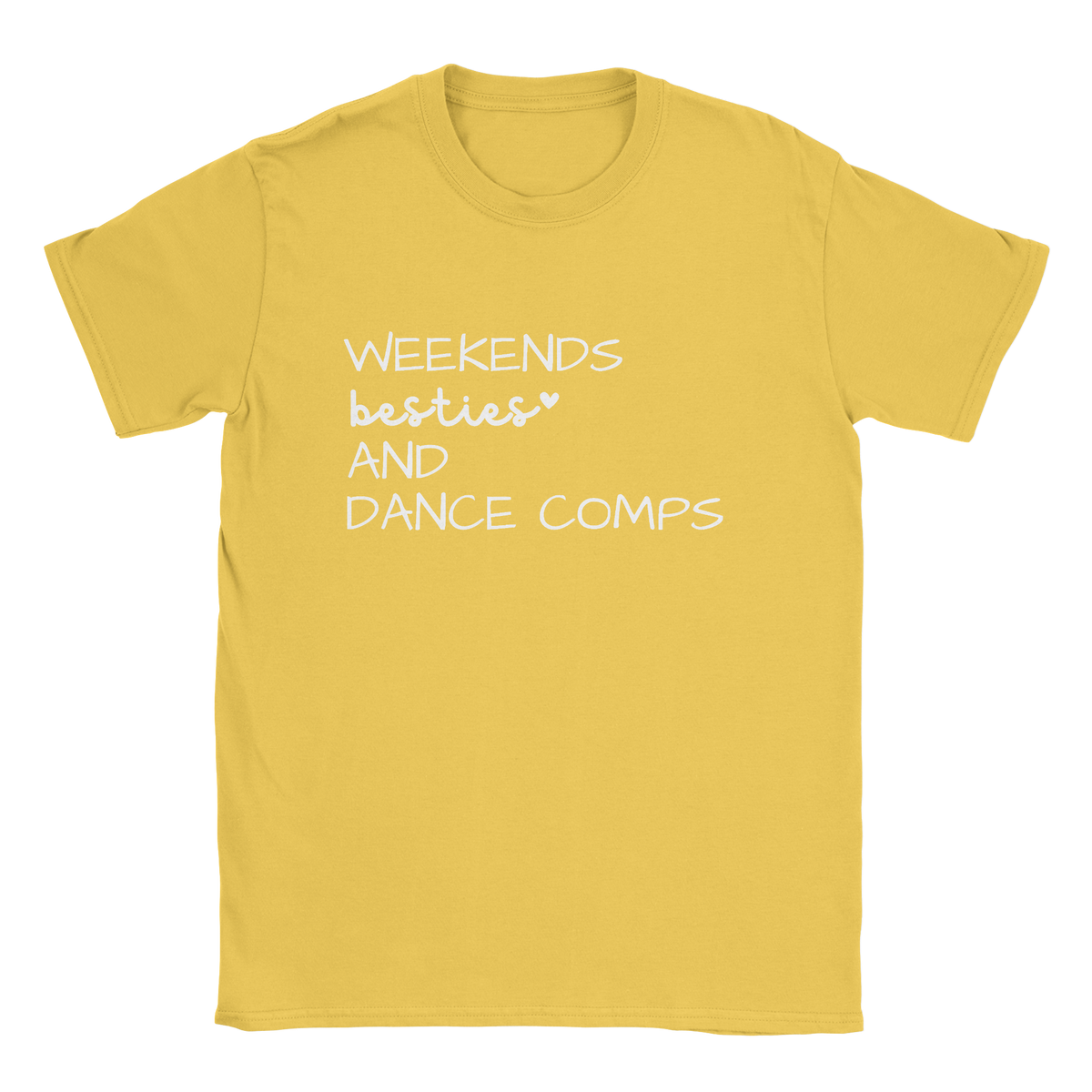 Weekends besties and dance comps t-shirt in daisy