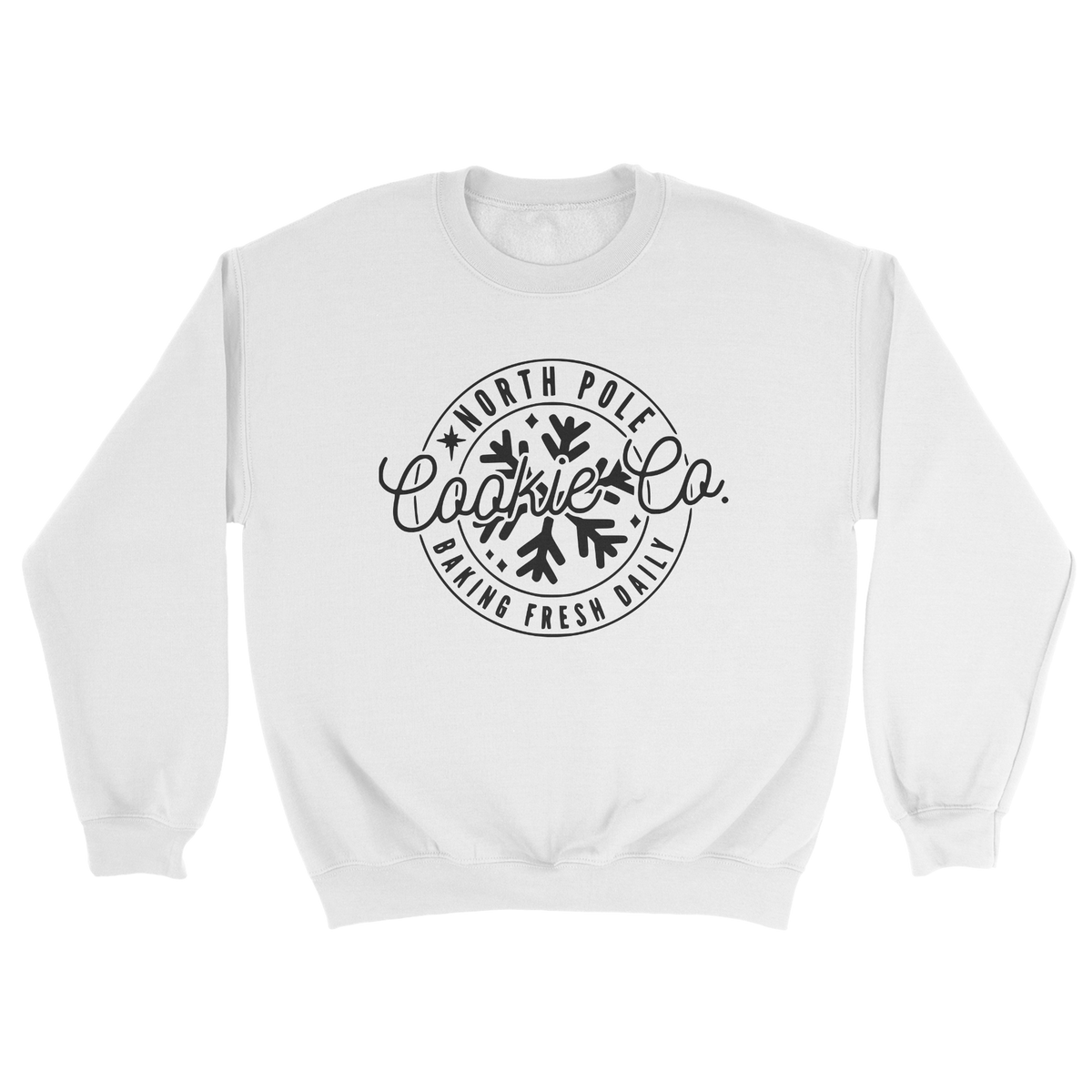 North Pole Cookie Co Crewneck Sweatshirt in White