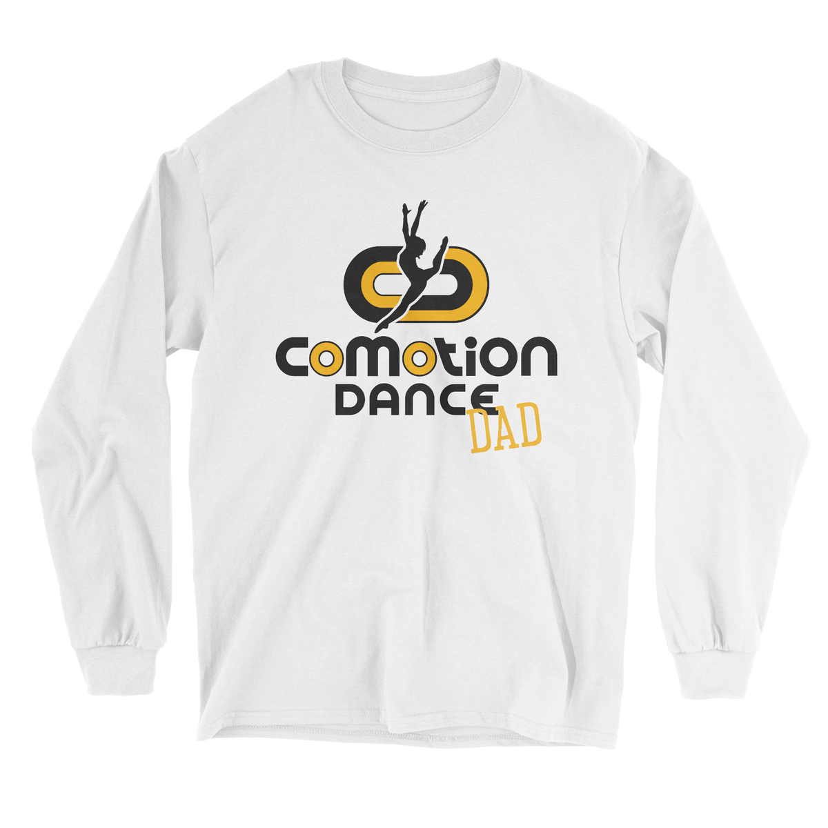 Comotion Dance Dad long sleeve tee in white