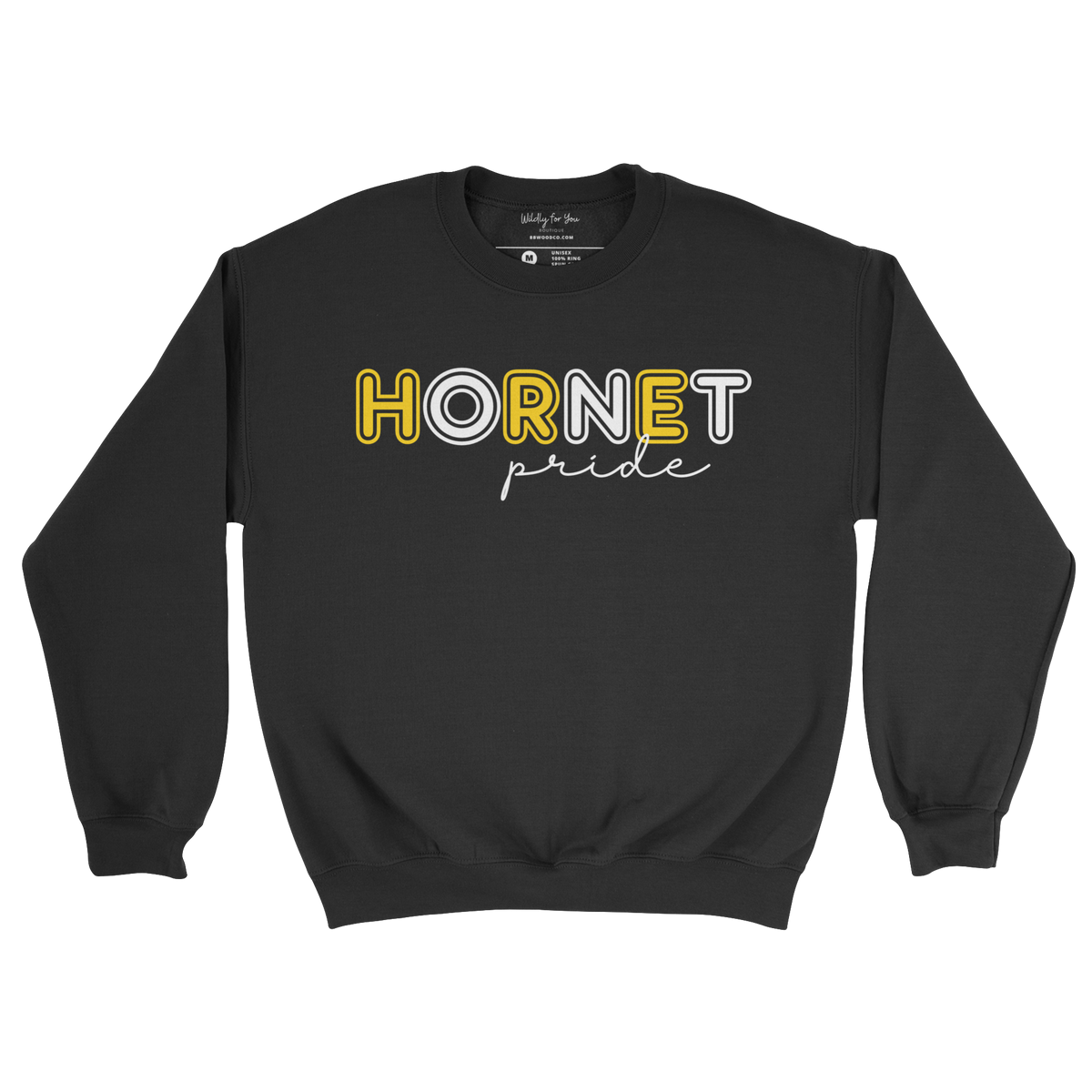 Hornet Pride Crewneck Sweatshirt in black 