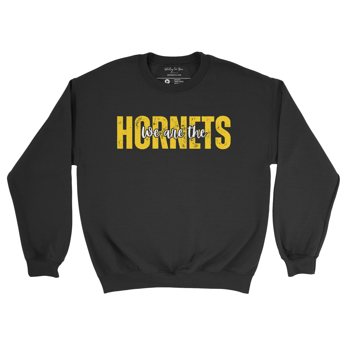 We are the Hornets Crewneck Sweatshirt in black 
