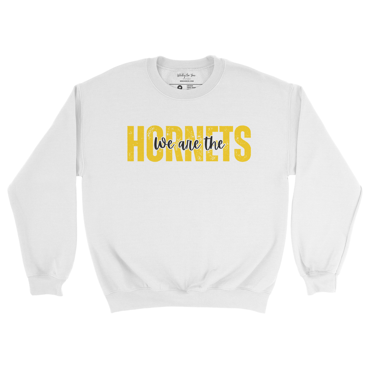 We are the Hornets Crewneck Sweathirt in white 