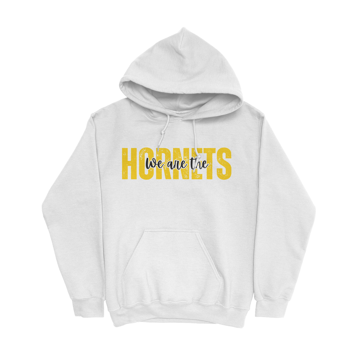 We are the Hornets Hooded Sweatshirt in white 